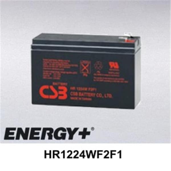 Fedco Batteries Compatible with CSB HR1224WF2F1 6400mAh Sealed Lead Acid Battery For Standby And Main Power Applications HR1224WF2F1 - main